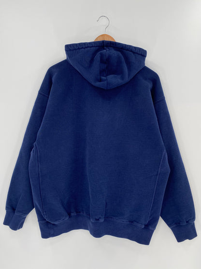 90’s NIKE Size L Vintage Half-zip Hoodie Sweat-shirt / k174
