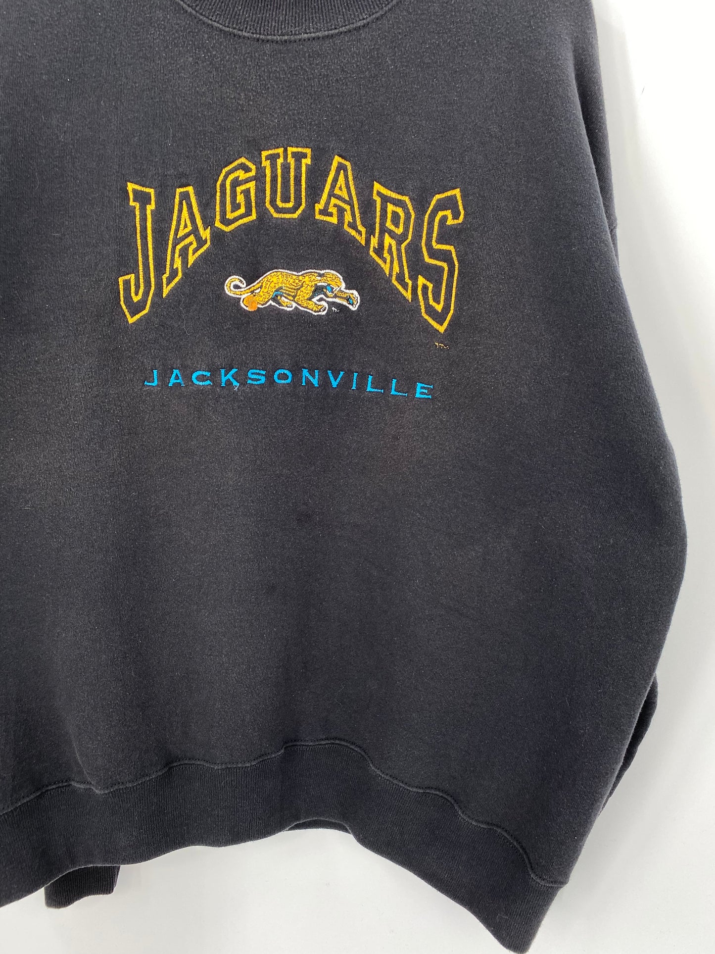00' JACKSONVILLE JAGUARS Made in USA Size XL Vintage NFL Sweat-shirt / 9430