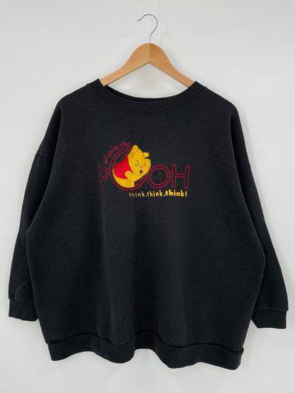 00' DISNEY WINNIE THE POOH Size Approx.L Vintage Sweat-shirt / E5885S