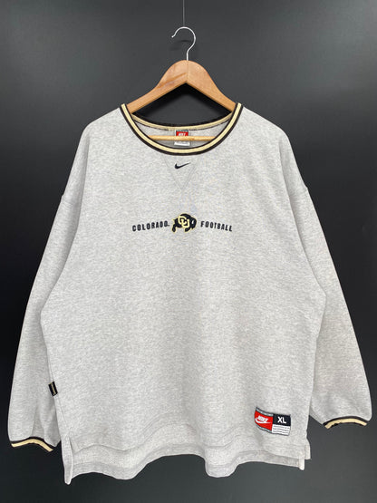 00' NIKE COLORADO FOOTBALL Size XL Vintage Sweat-shirt / 8212