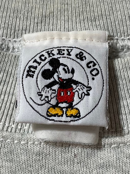 90’s DISNEY MICKEY Size No Tag (Approx. L) Vintage Sweat-shirt / E284