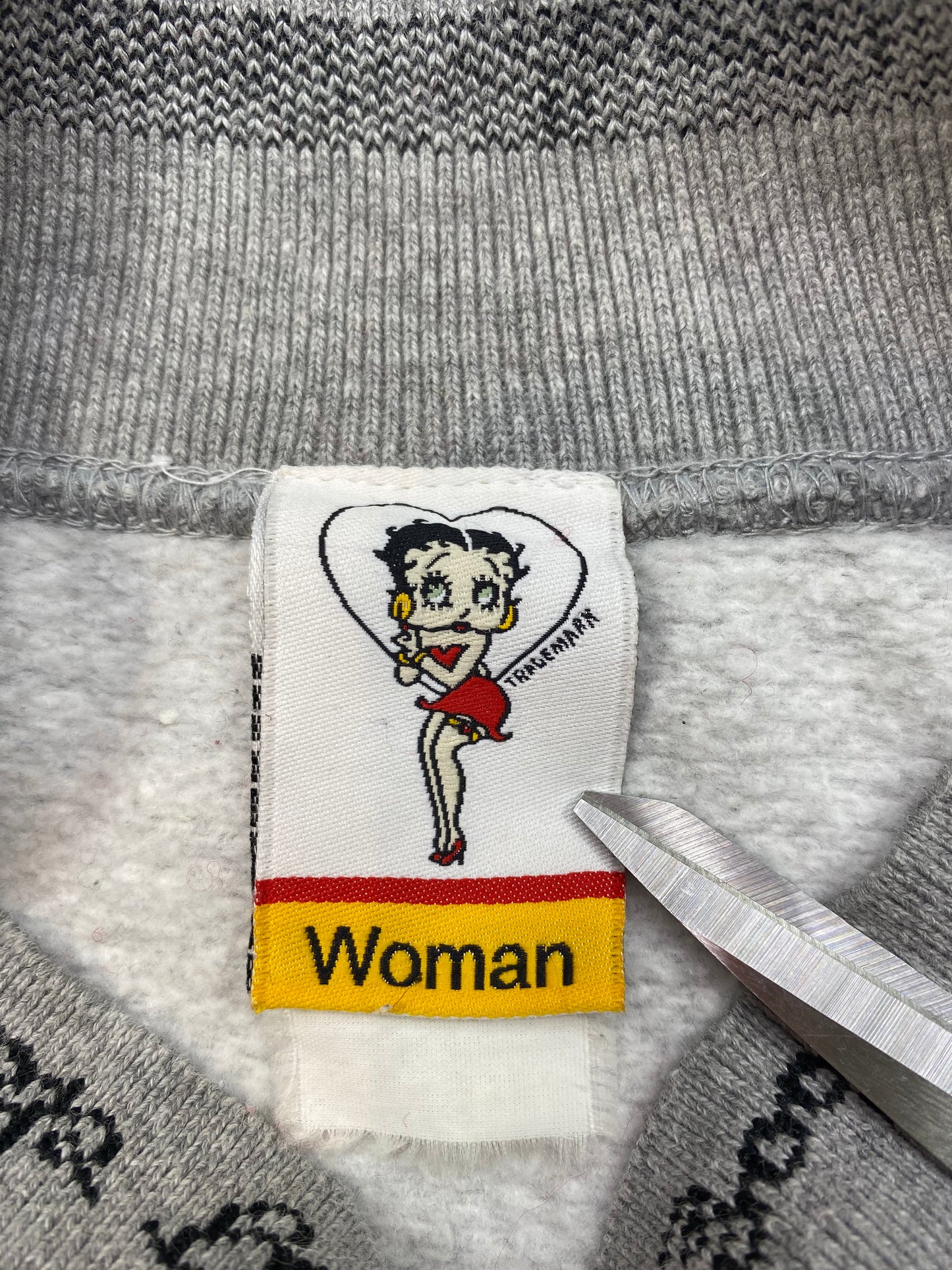 2002 Betty Ladies Size Approx.XXL (Men’s XL) Vintage Sweat-Shirt / 5634
