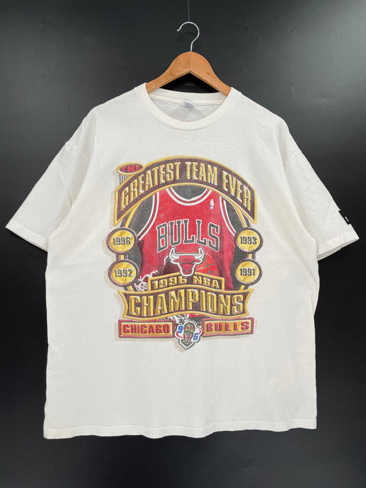 1996 GREATEST CHICAGO BULLS Size L Vintage NBA T- SHIRT / K1325