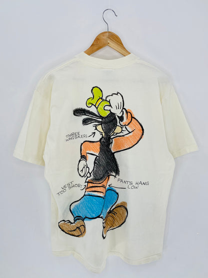 00' DISNEY GOOFY Made in USA Size XL Vintage T-shirt  / 6110