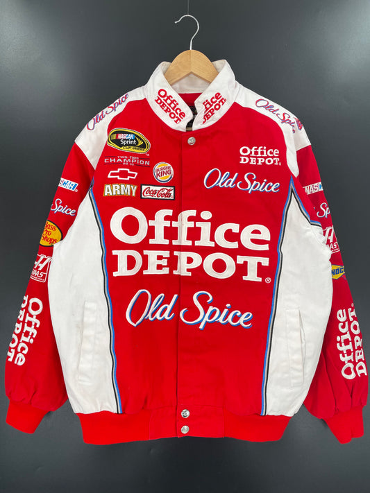 Vintage NASCAR OFFICE DEPOT Size M Racing Jacket / k2374
