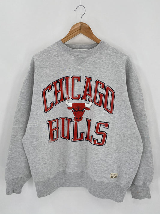 90's CHICAGO BULLS Size L Vintage NBA Sweat-shirt / 6364