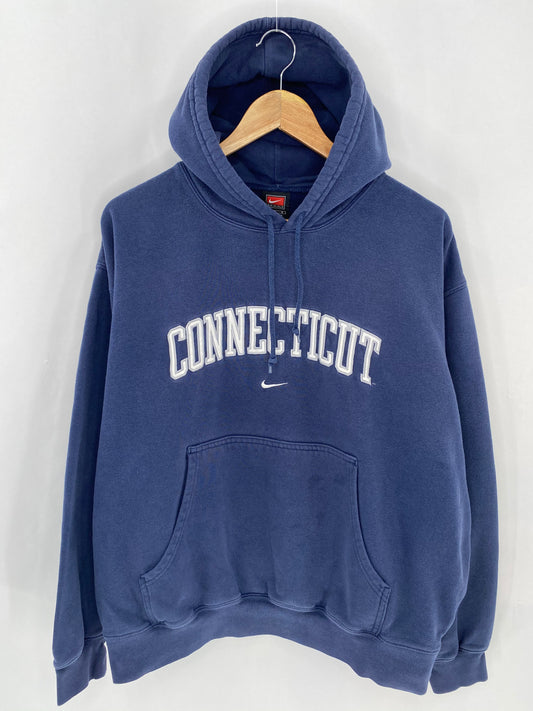 90’s NIKE CONNECTICUT Size L Vintage Hoodie Sweat-Shirt / 6959