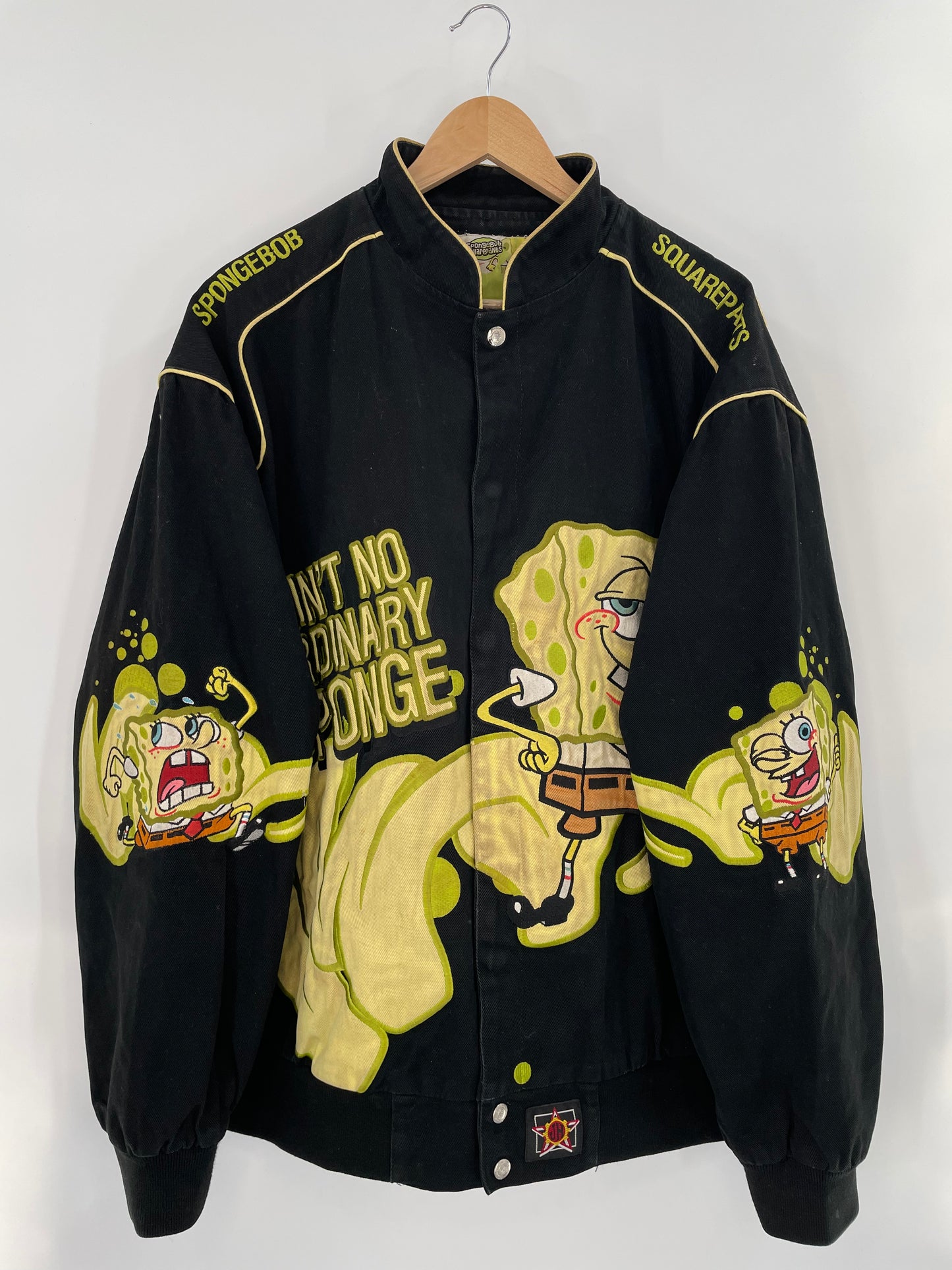 Vintage SPONGEBOB  SQUAREPANTS Size XL Racing Jacket / k2370