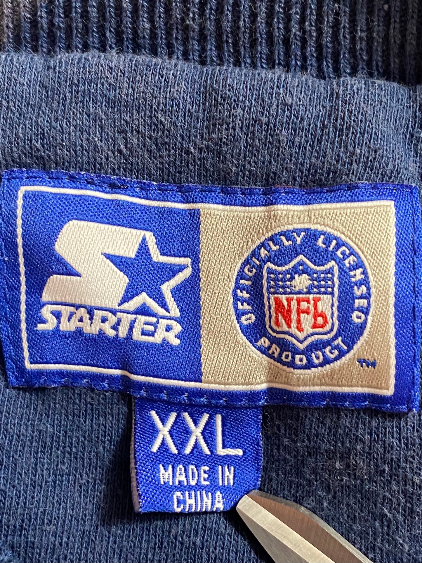 00' STARTER DALLAS COWBOYS Size XXL Vintage NFL Sweat-Shirt / 9433