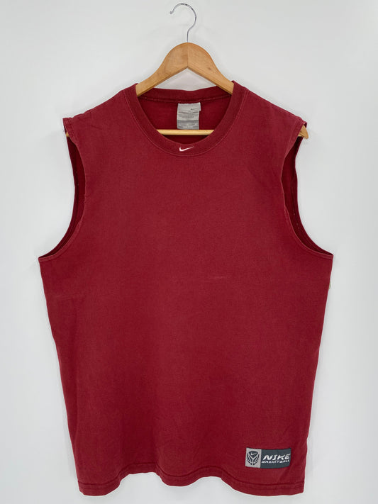 90’s NIKE BASKETBALL CENTER SWOOSH Made in USA Size M Vintage Tank-top / K9764