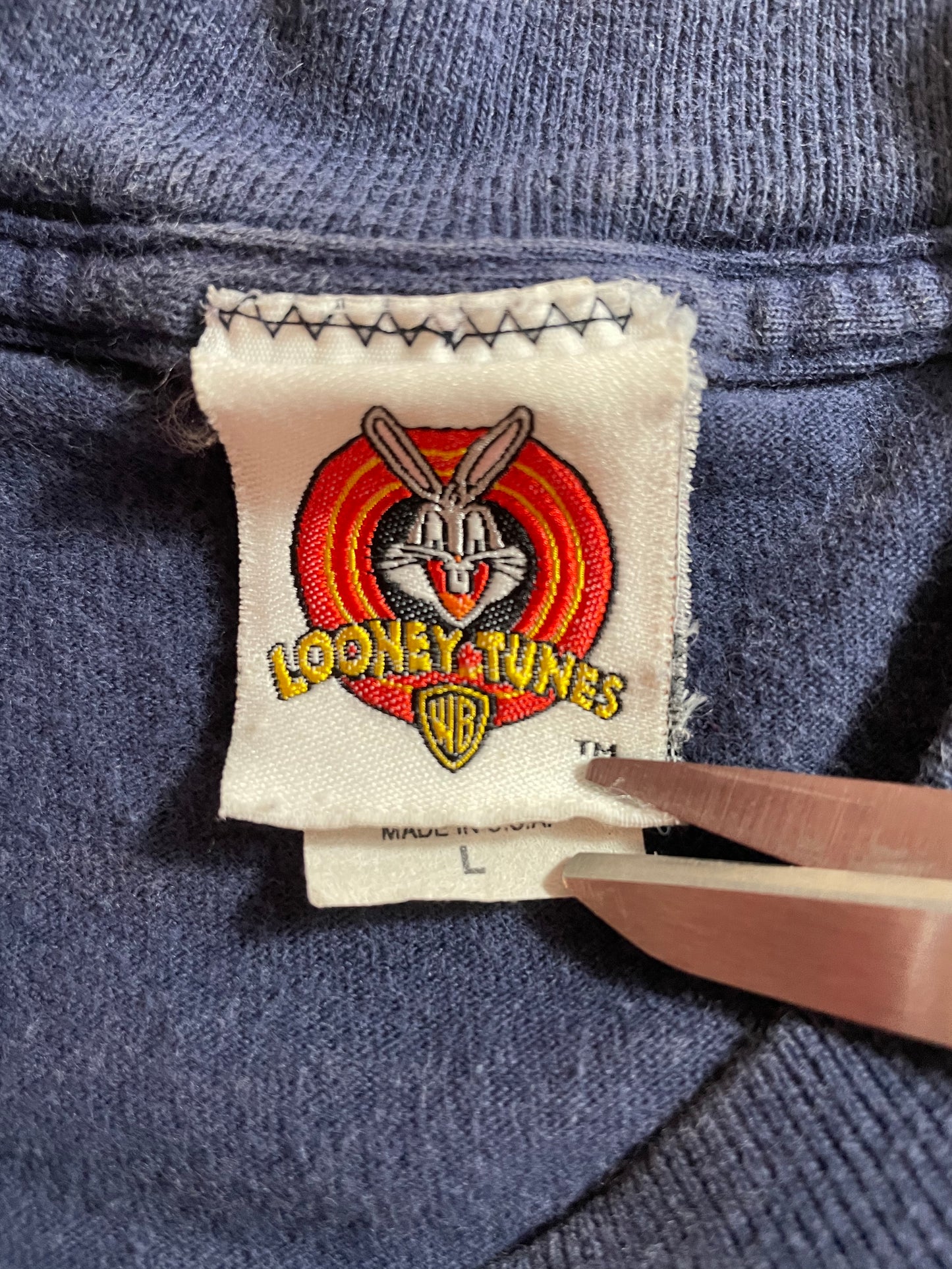1997 LOONEY TUNES TWEETY Made in USA Made in USA Size XL Vintage T-Shirt / K230