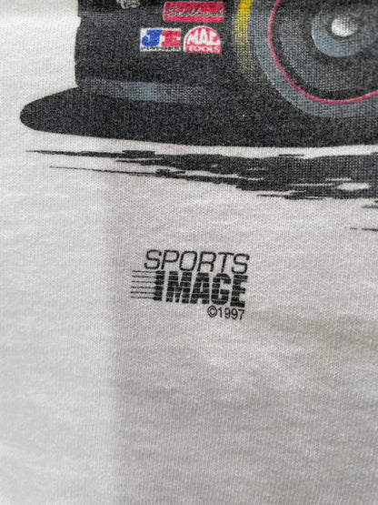 1997 NASCAR DU PONT CHROMA PREMIER RACING Size L Vintage Racing T-shirt / A5823