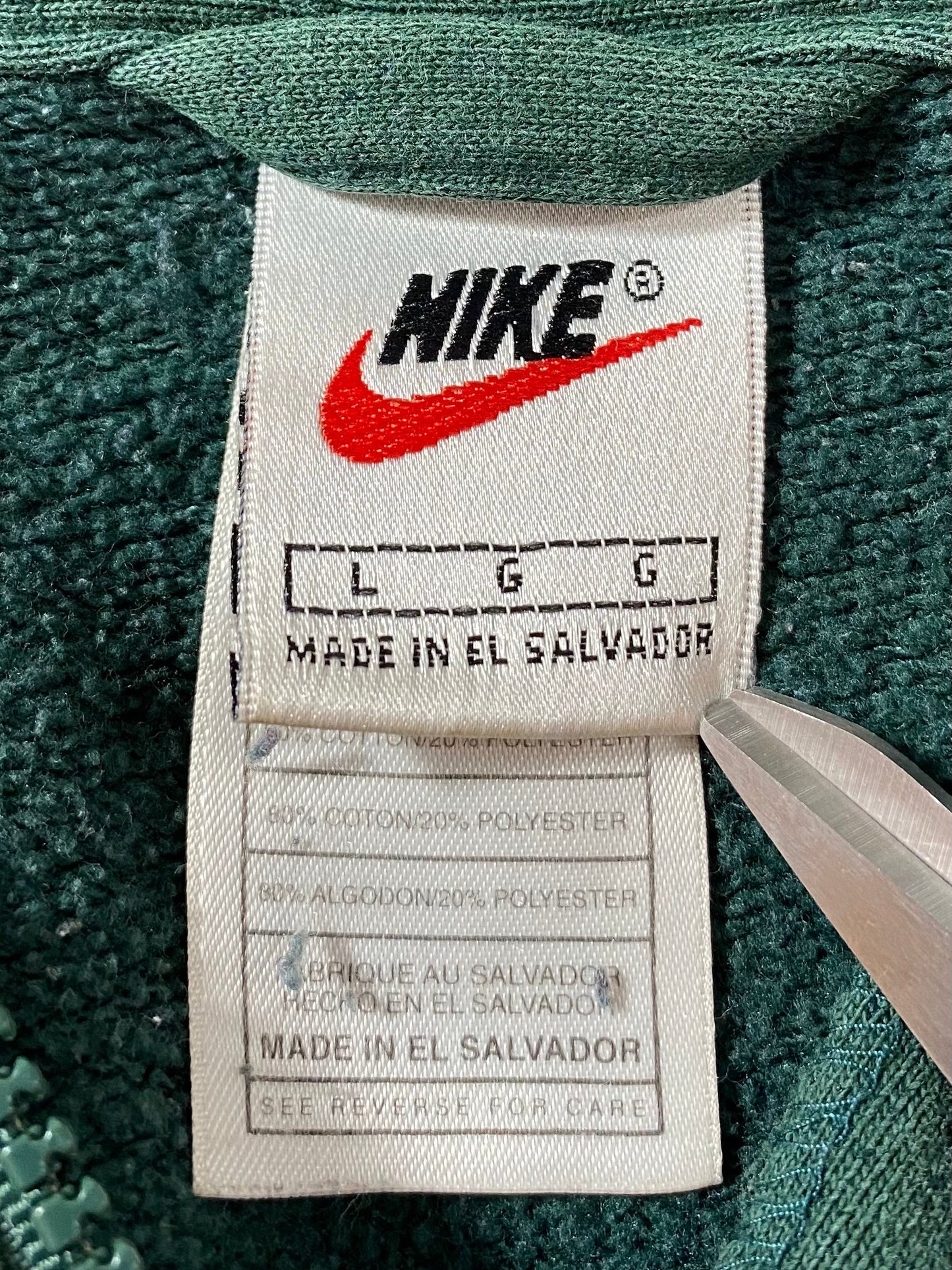 90’s NIKE Size L Vintage Half Zip Sweat-shirt  / K9447
