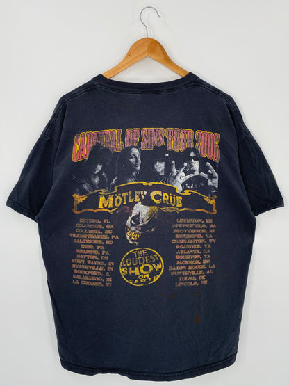 2006' MOTLEY CRUE Made in USA Size XL Vintage T-Shirts / K1221