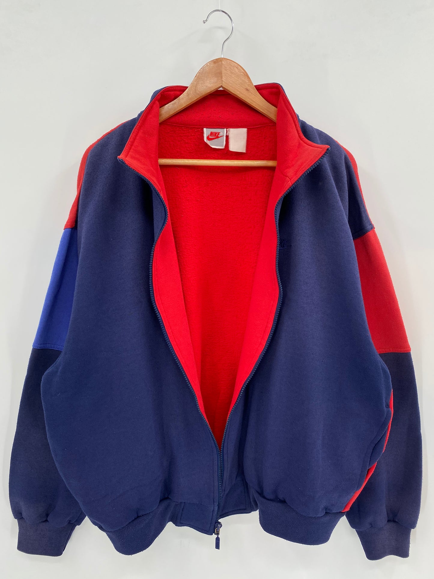 90's Silver tag NIKE Size No tag(Approx.XL) Vintage Half-zip Sweat-Shirts / K2597