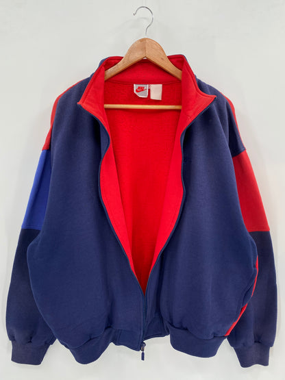 90's Silver tag NIKE Size No tag(Approx.XL) Vintage Half-zip Sweat-Shirts / K2597