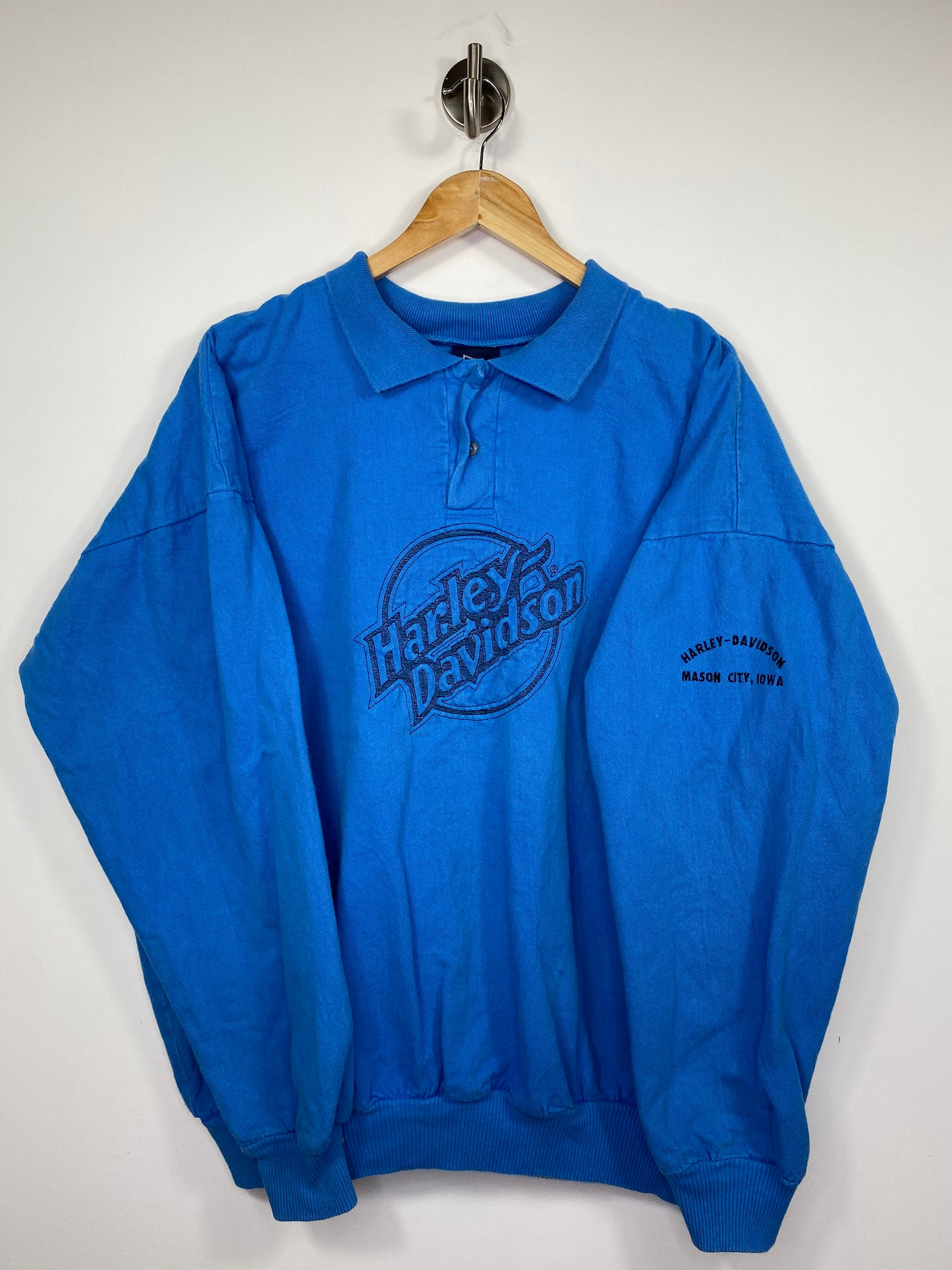 90’s Harley Davidson Made in USA Vintage Cotton Pull over Jacket/ 5155