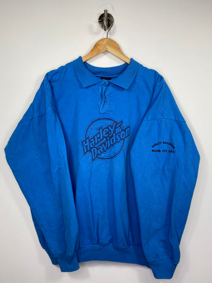 90’s Harley Davidson Made in USA Vintage Cotton Pull over Jacket/ 5155
