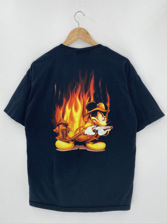 00' DISNEY MICKEY Size L Vintage T-Shirt / k4898