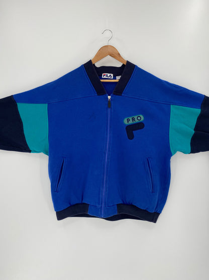 90’s FILA PRO Size XL Zip-up Sweat-shirt / G4915S