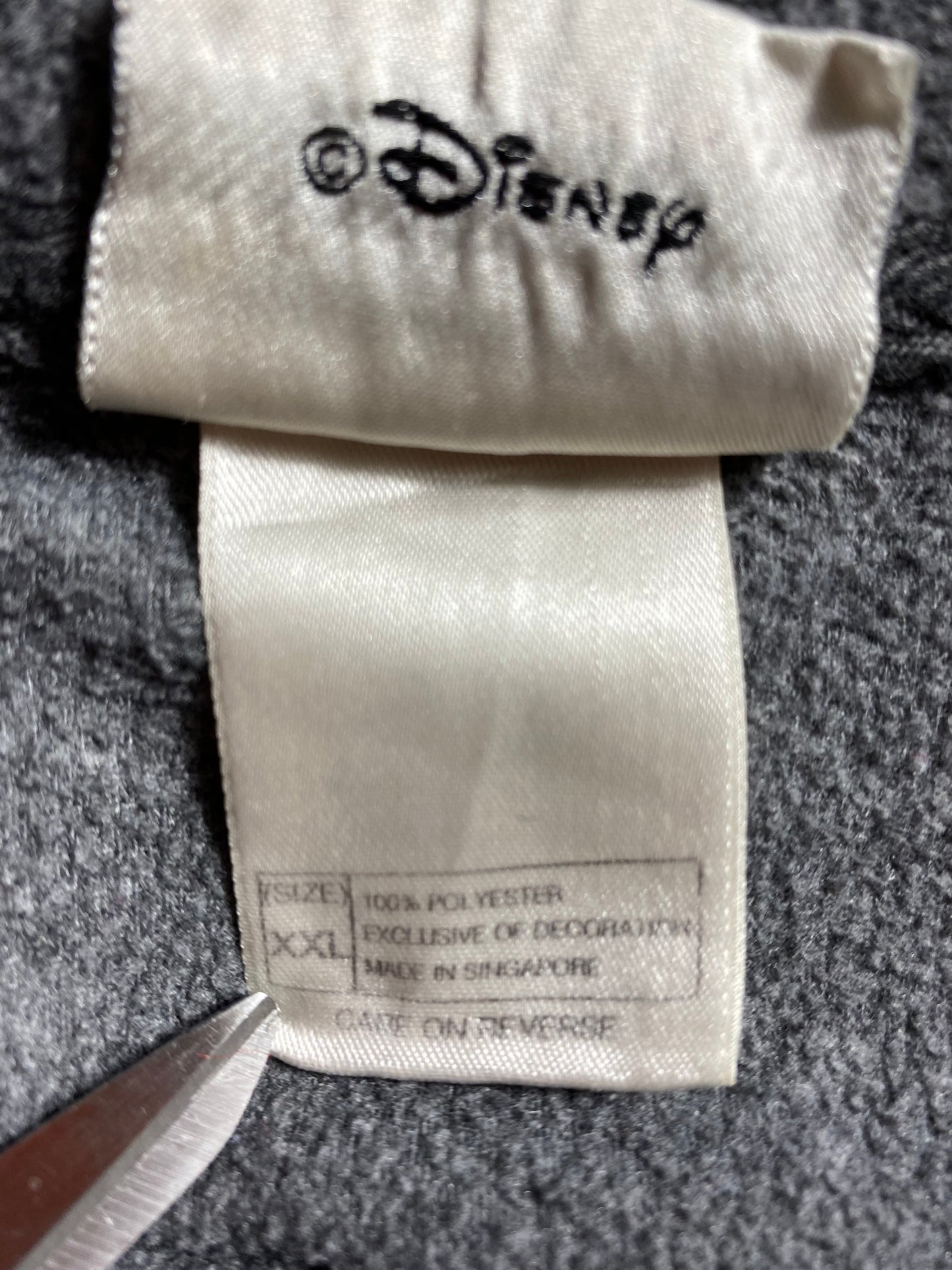 00’ DISNEY MICKEY Size XXL Vintage Half-Zip Sweat-shirt / A5575