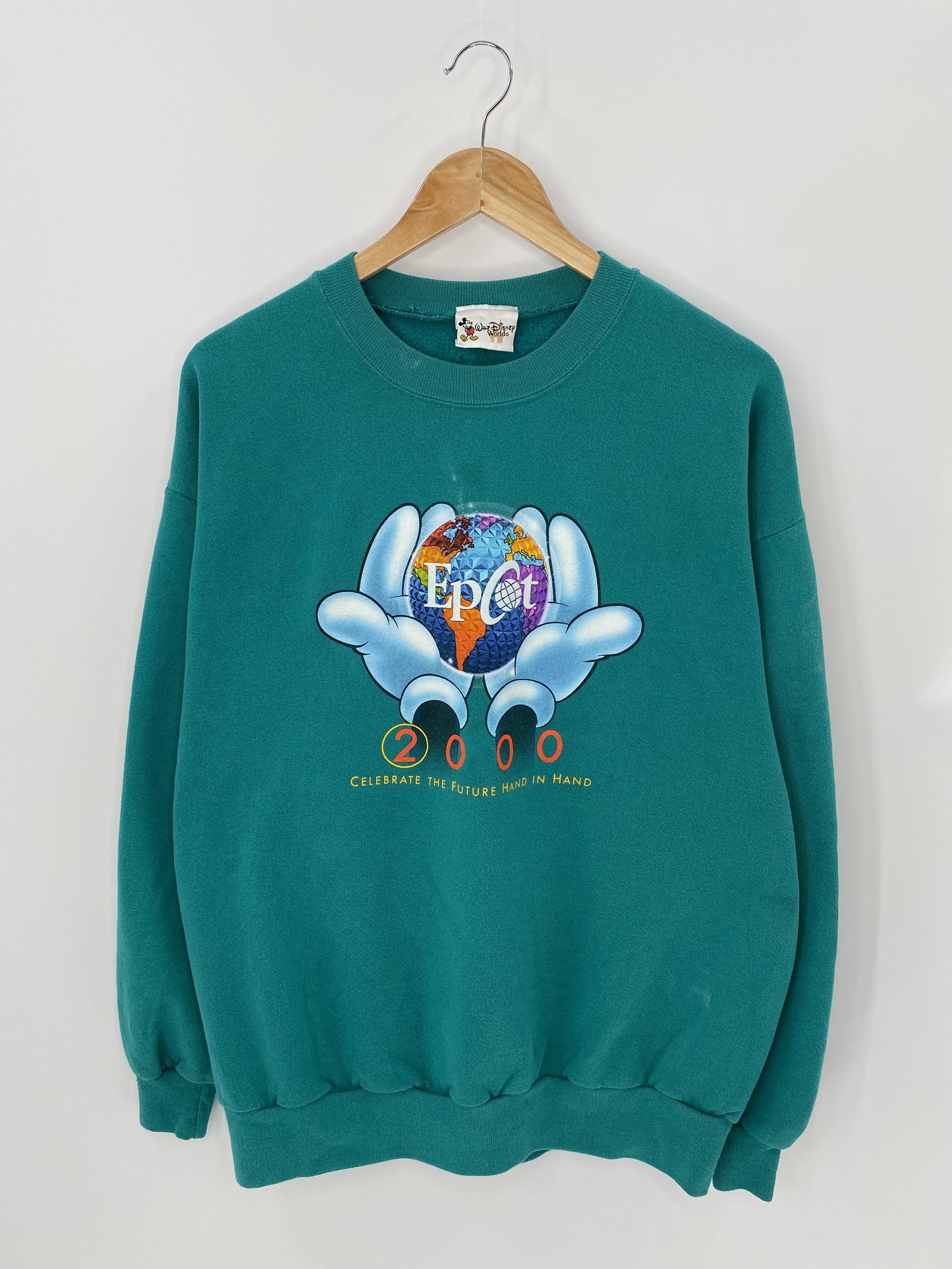 2000' DISNEY EPCOT Made in USA Size XL Vintage Sweat-shirt /k5570