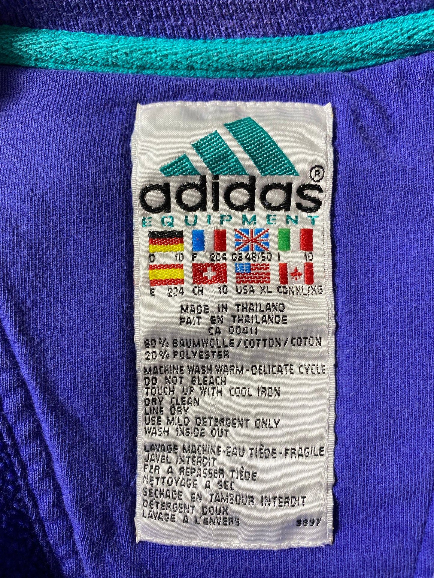90’s ADIDAS EQUIPMENT Size XL Sweat-Shirt / k2995