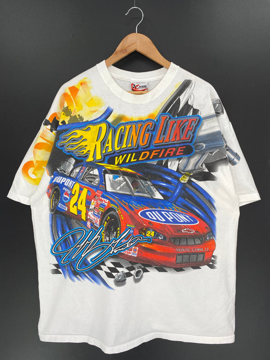 2002 NASCAR DUPONT Size XL Vintage Racing T-shirt / 9453