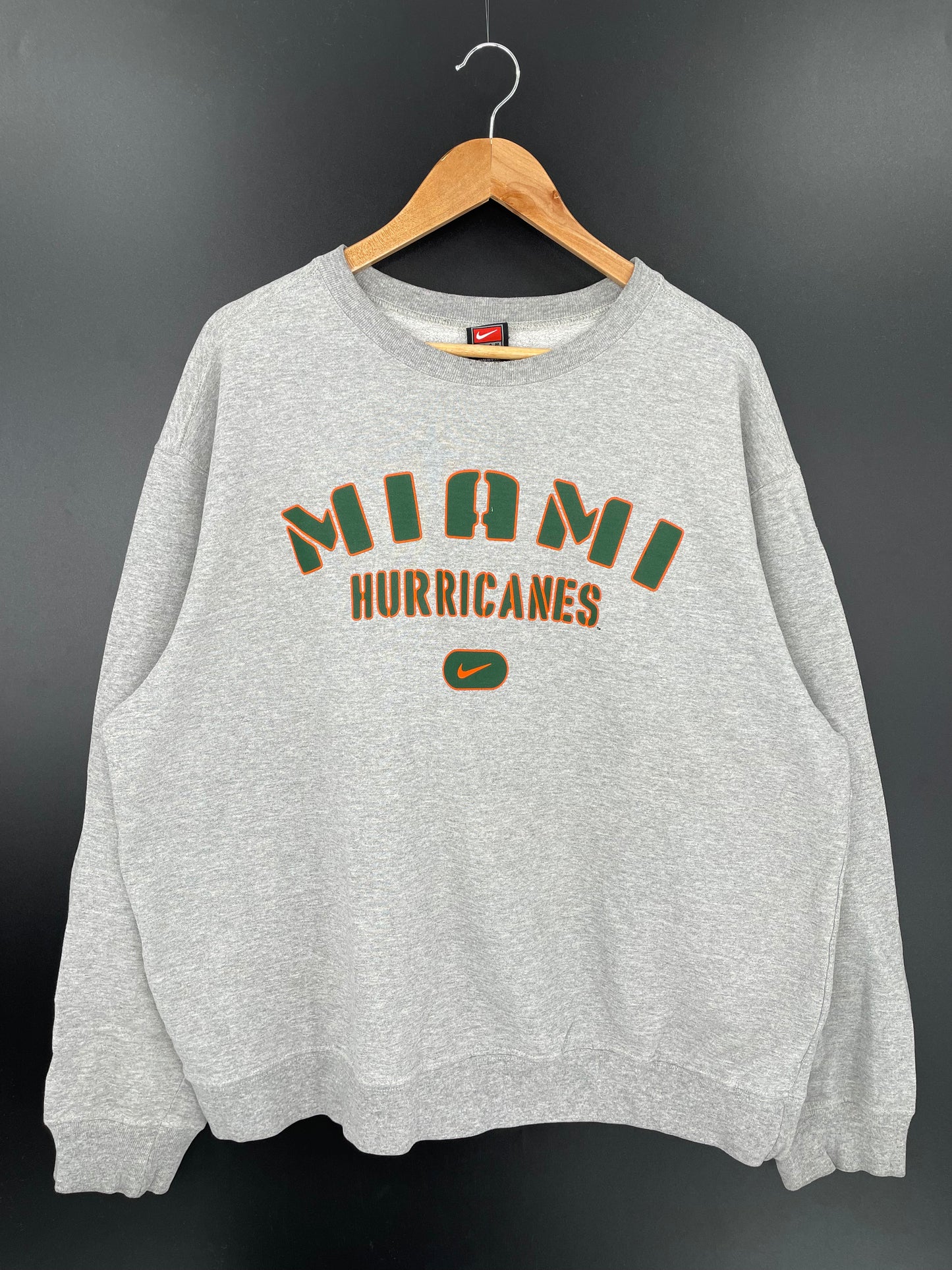 90’s MIAMI HURRICANES Made in USA Size XL Vintage Sweat-shirt / K1724