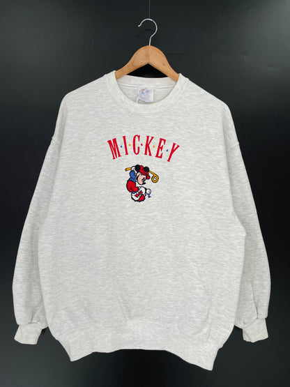 90’s DISNEY MICKEY Size Approx.XL Vintage Sweat-shirt / 9857