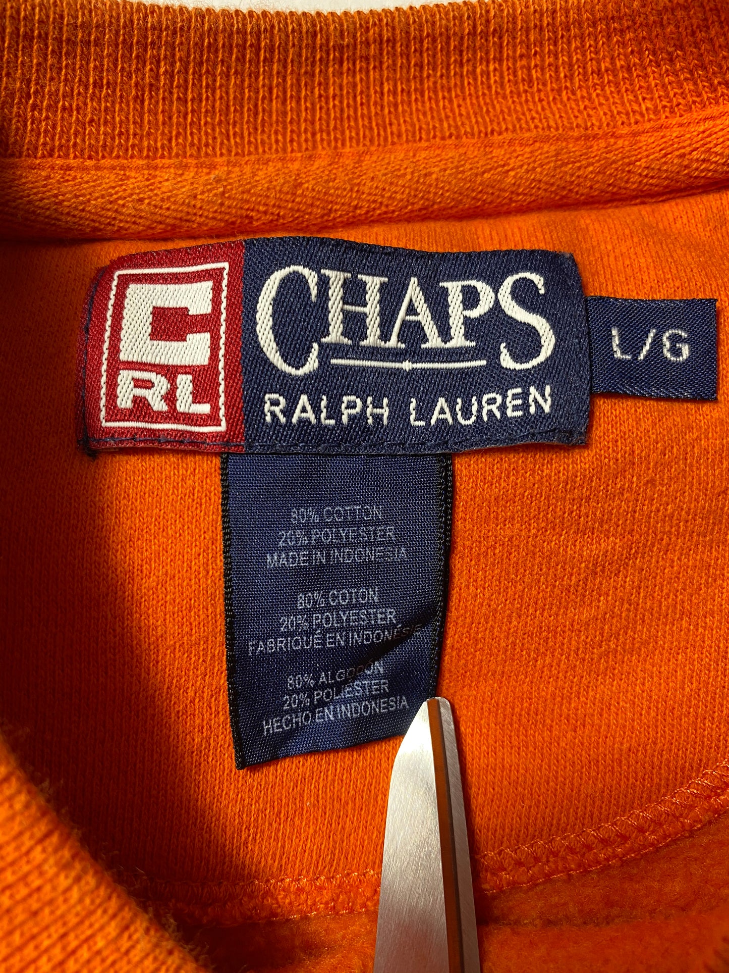 Vintage CHAPS RALPH LAUREN Size L Sweat-shirt / 9264