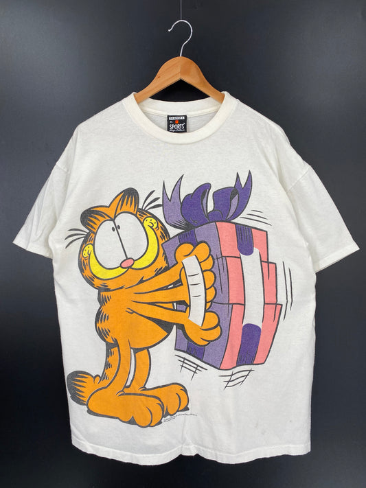 90’s GARFIELD Made in USA Size XL Vintage T-Shirt / K2363
