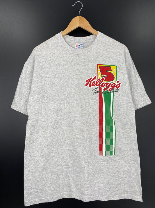 1996 Kellogg’s x TENY LABONTE MADE IN USA Size XL Vintage Racing T-Shirt / K1580