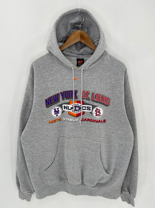 2006 NIKE METS x CARDINAL Size L Vintage MLB Hoodie Sweat-shirt / 6691