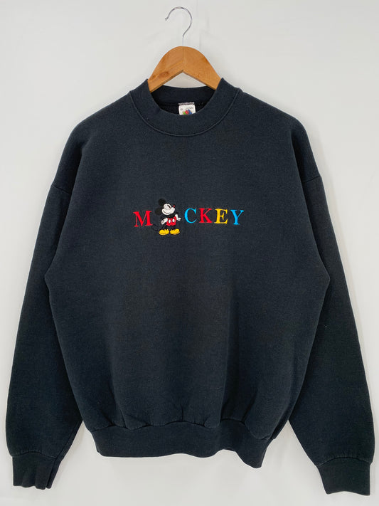 90's DISNEY MICKEY Made in USA Size XL Vintage Sweat-shirt / K3791