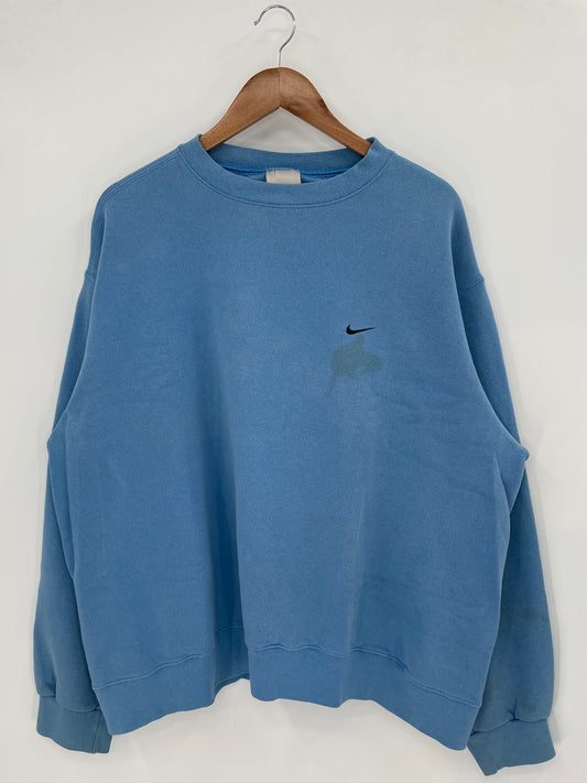 90's NIKE MINI SWOOSH Size XL Vintage Sweat-shirt / K3025