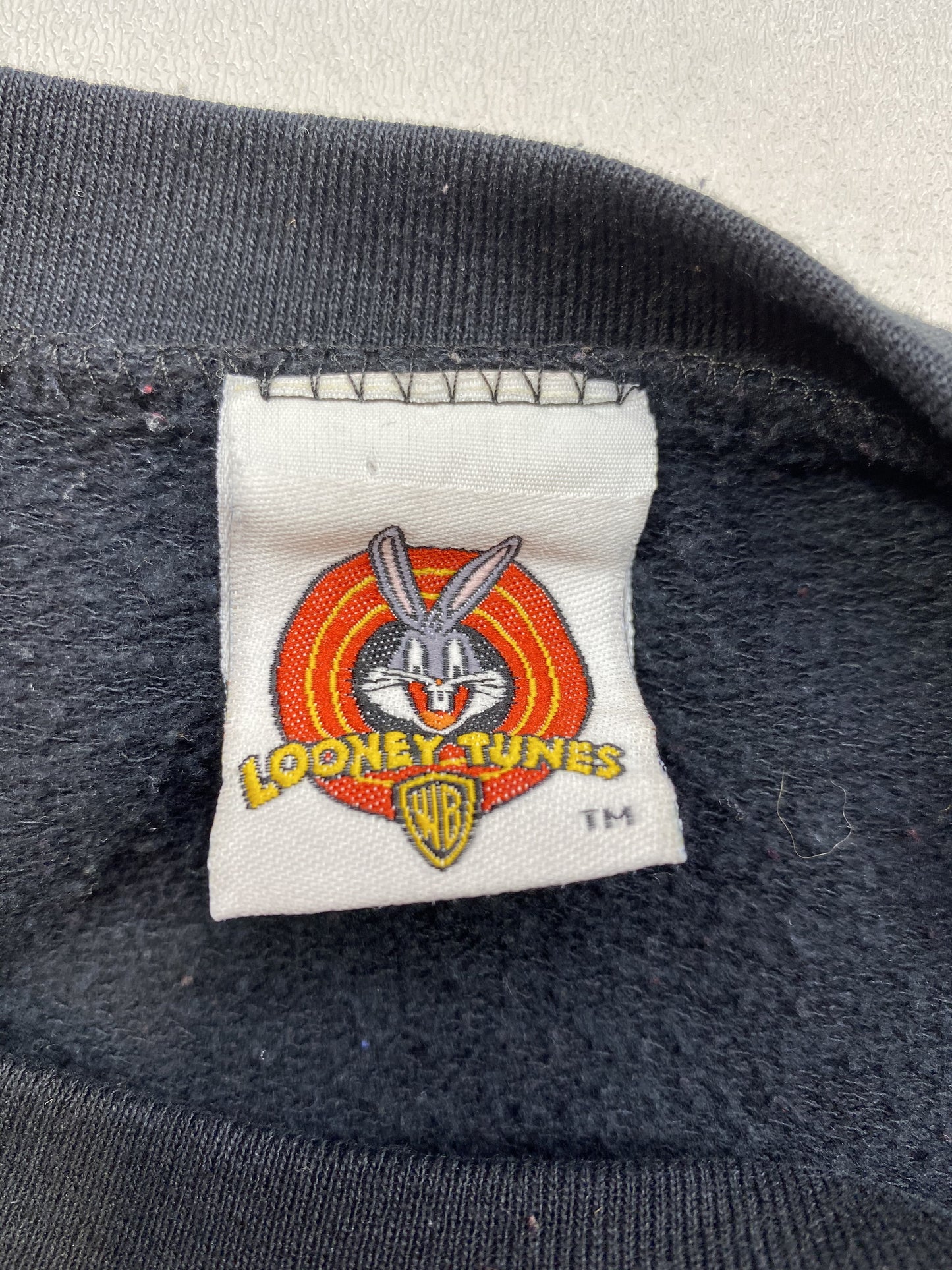 1997 LOONEY TUNES TAZ CHRISTMAS Made in USA Size XXL Vintage Sweat-Shirt / K4813