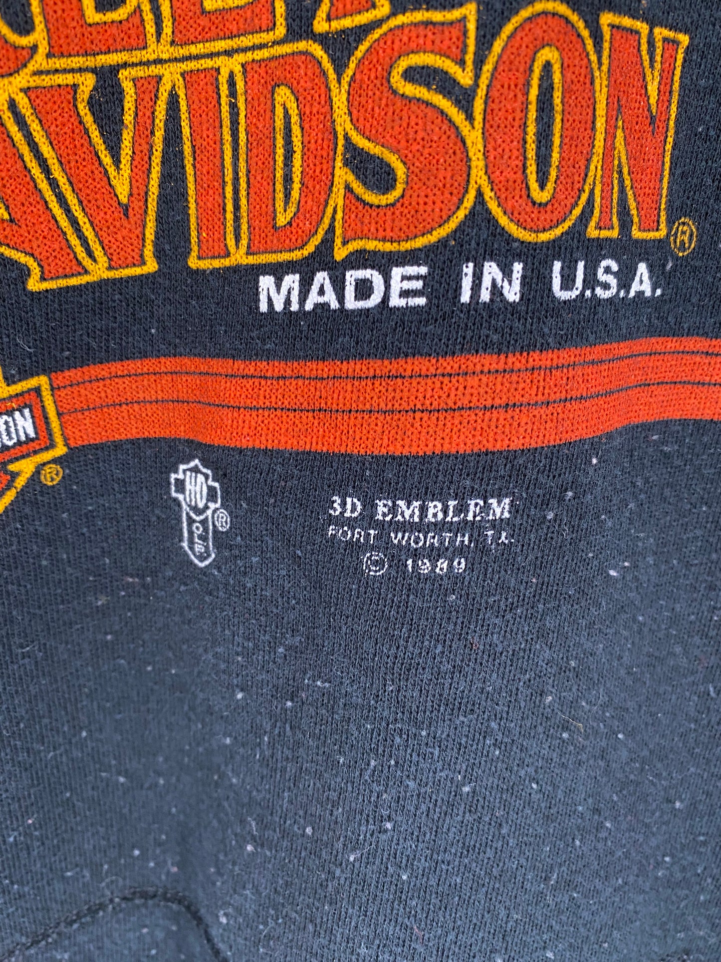 1989' HARLEY DAVIDSON Made in USA Size XL Hoodie Sweat-shirt / K3300