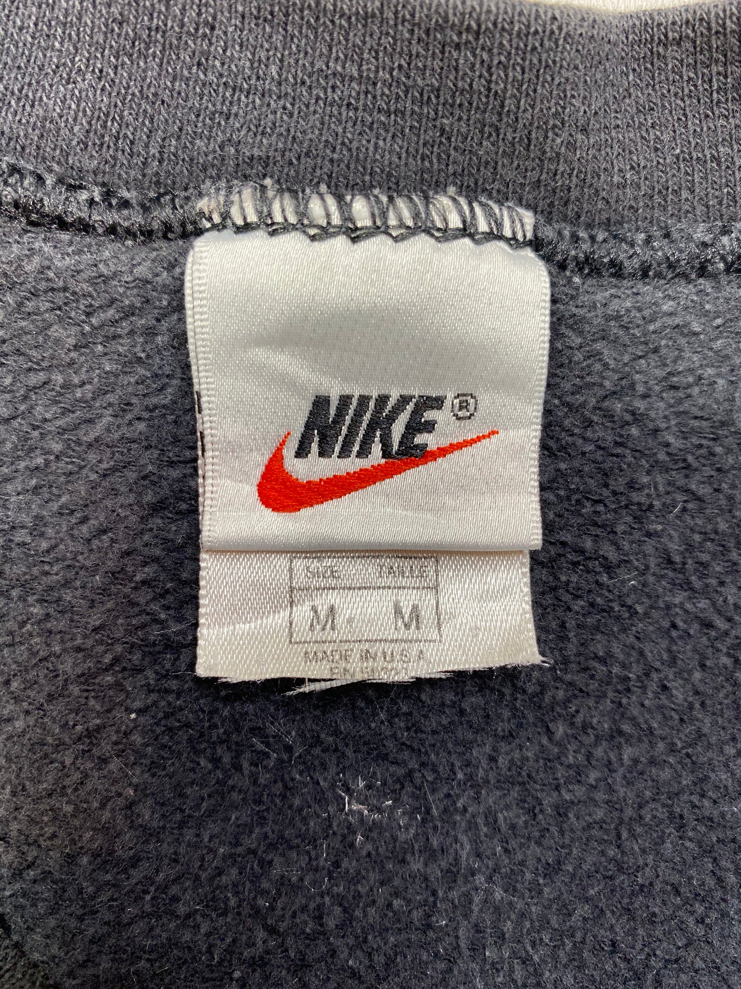 90’s NIKE Mini Swoosh Made in USA Size M Vintage Sweat-Shirt / 5206