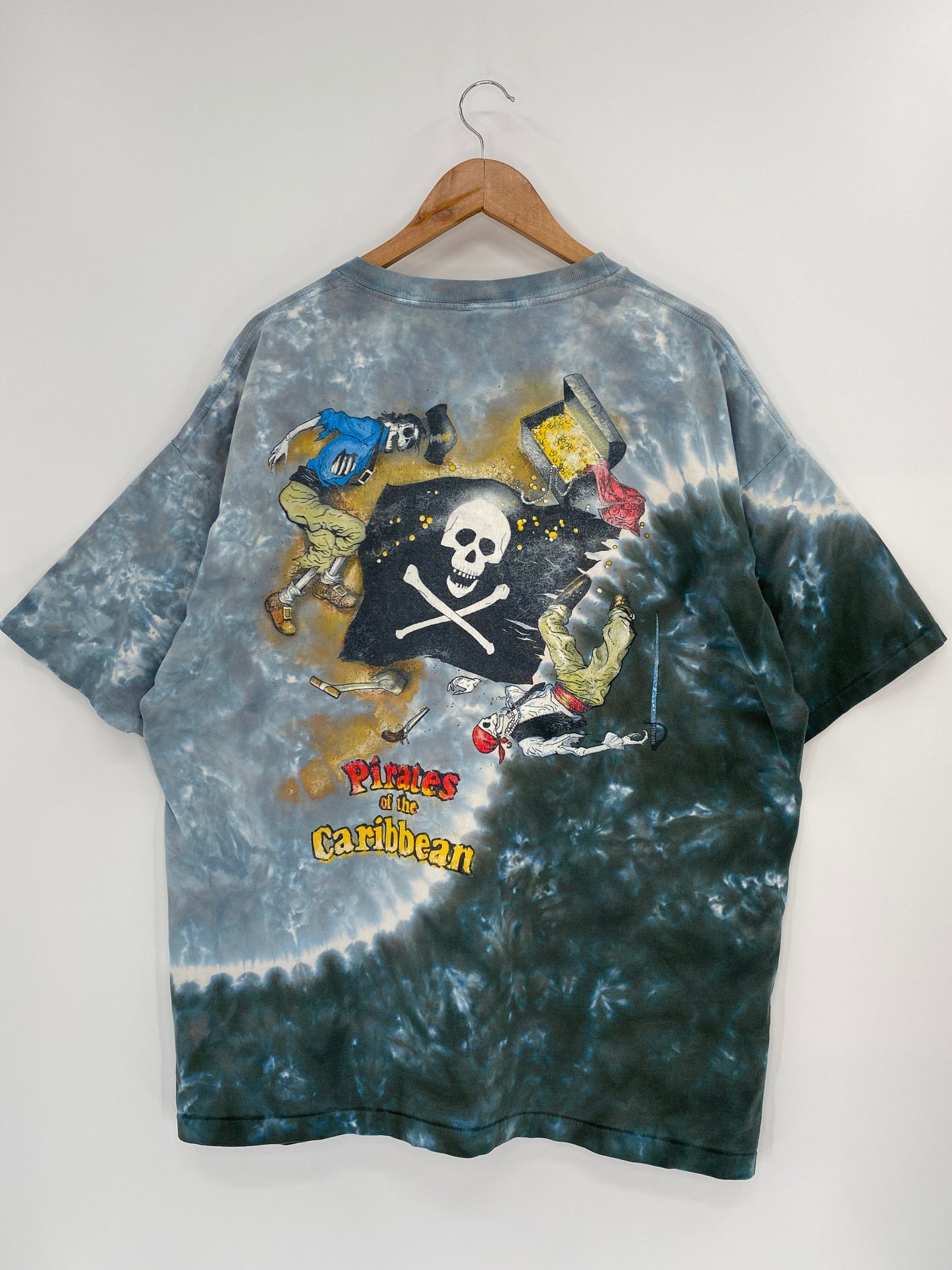 00’ DISNEY PIRATES of the CARIBBEAN Made in USA Size XXL Vintage T-Shirt / K6872