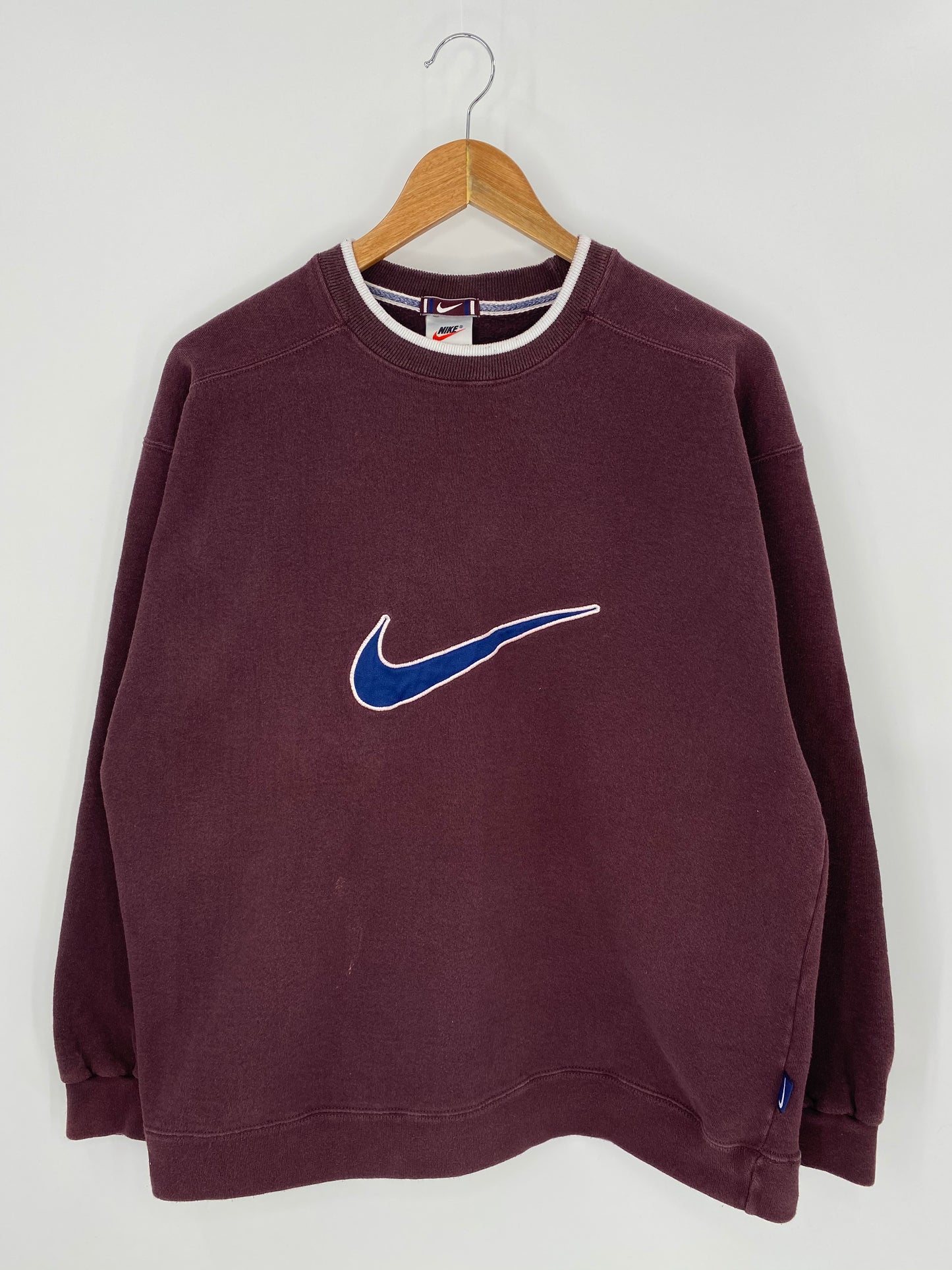 90’s NIKE Big center Logo Made in USA Size M Vintage Sweat-Shirt / 7331