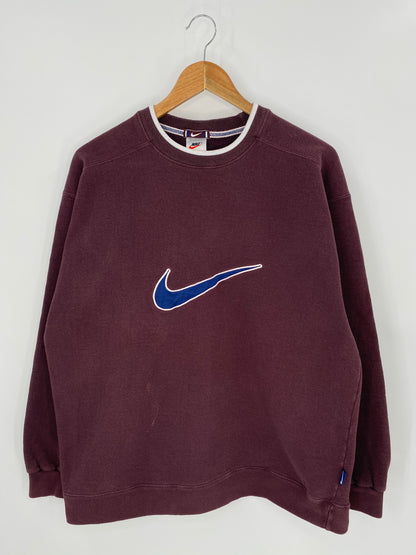 90’s NIKE Big center Logo Made in USA Size M Vintage Sweat-Shirt / 7331