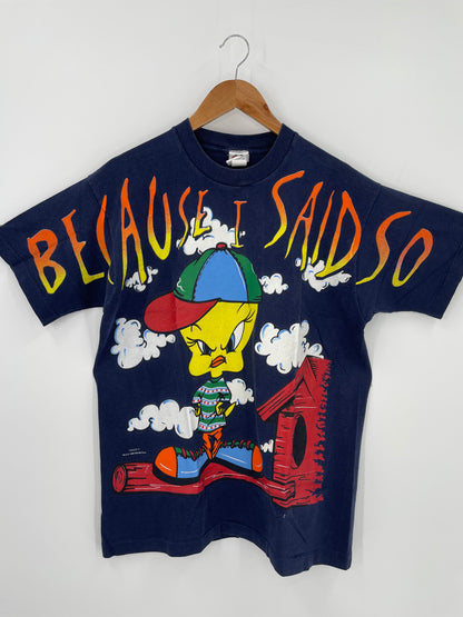 1997 LOONEY TUNES TWEETY Made in USA Made in USA Size XL Vintage T-Shirt / K230