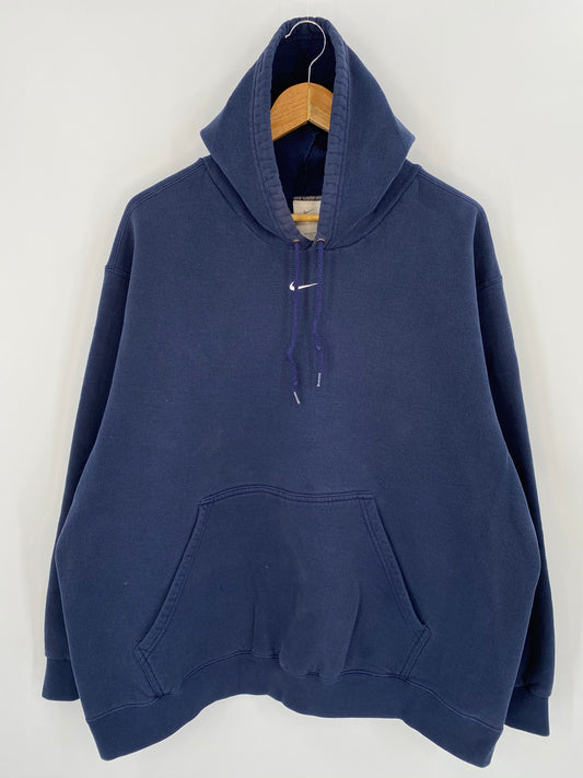 90’s NIKE Center Swoosh Size XL Vintage Hoodie Sweat-shirt / 7647