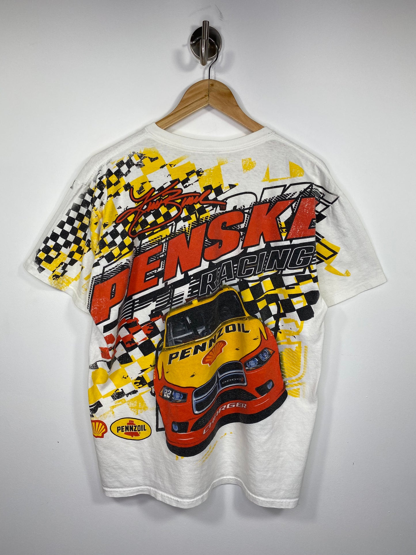 Vintage Racing KURT BUSCH 22 Size Approx. M T-Shirt / 5249