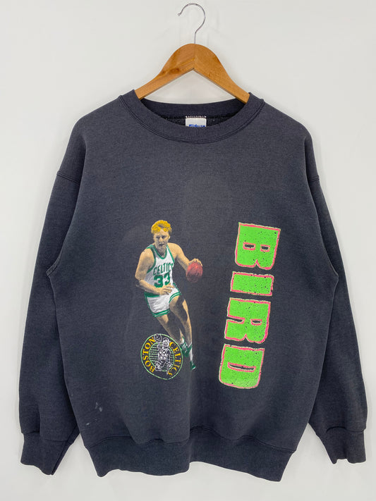 90’s BOSTON CELTICS Larry BIRD Made in USA Size XL Vintage NBA Sweat shirt / K560