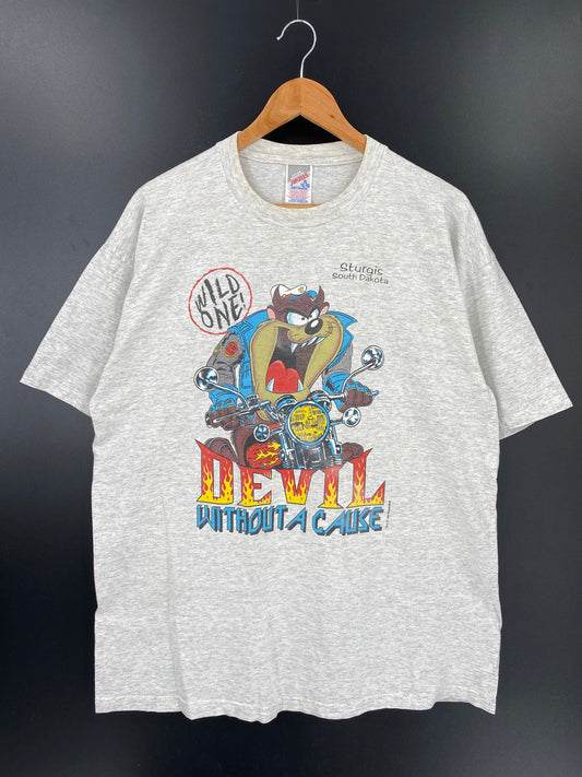 1996 LOONEY TUNES TAZ Size XL Vintage T-Shirt / K2337