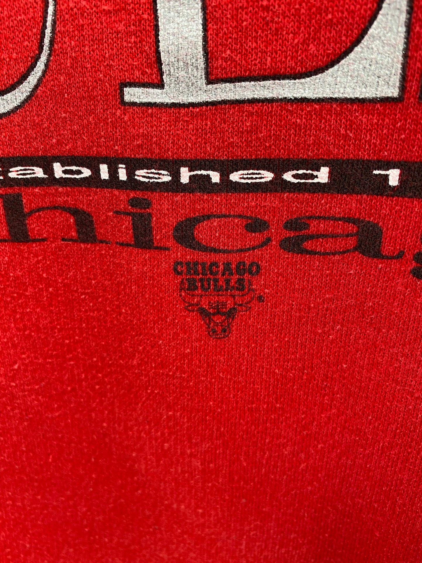 90’s CHICAGO BULLS Made in USA Size XL Vintage NBA Hoodie Sweat-Shirt / K3437