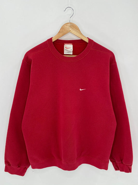 90's NIKE Mini Swoosh Made in USA Size M Vintage Sweat-shirt / 6181