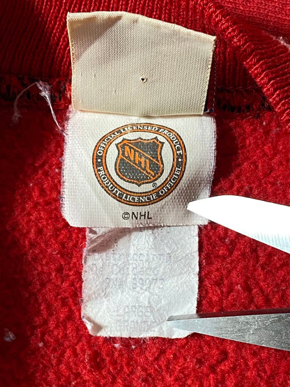 90's BLACKHAWKS Made in USA Size L Vintage NHL Sweat-Shirt / K8547